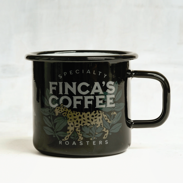 Jaguar Crest Enamel Mug